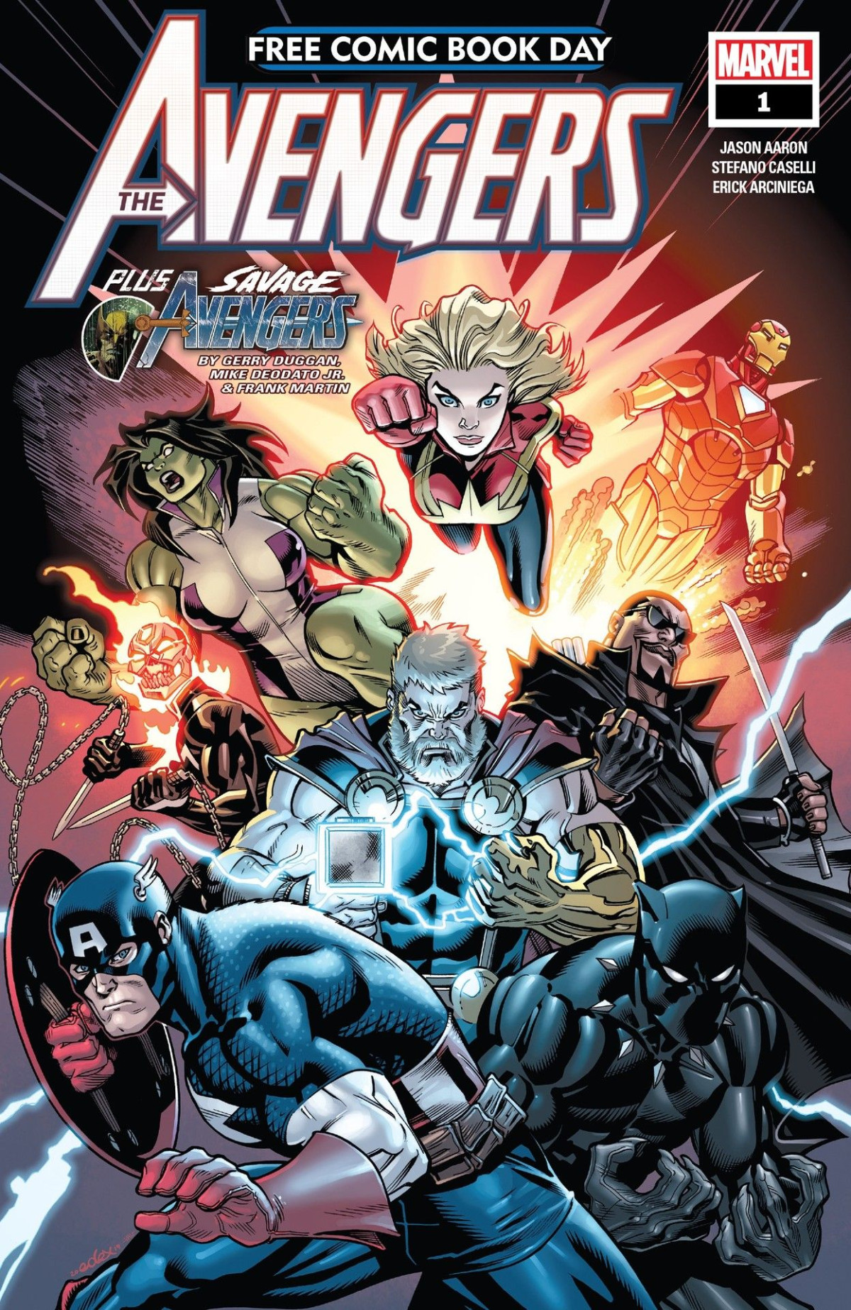 Free Comic Book Day 2019 Avengerssavage Avengers 1 Jason Aaron Gerry Duggan