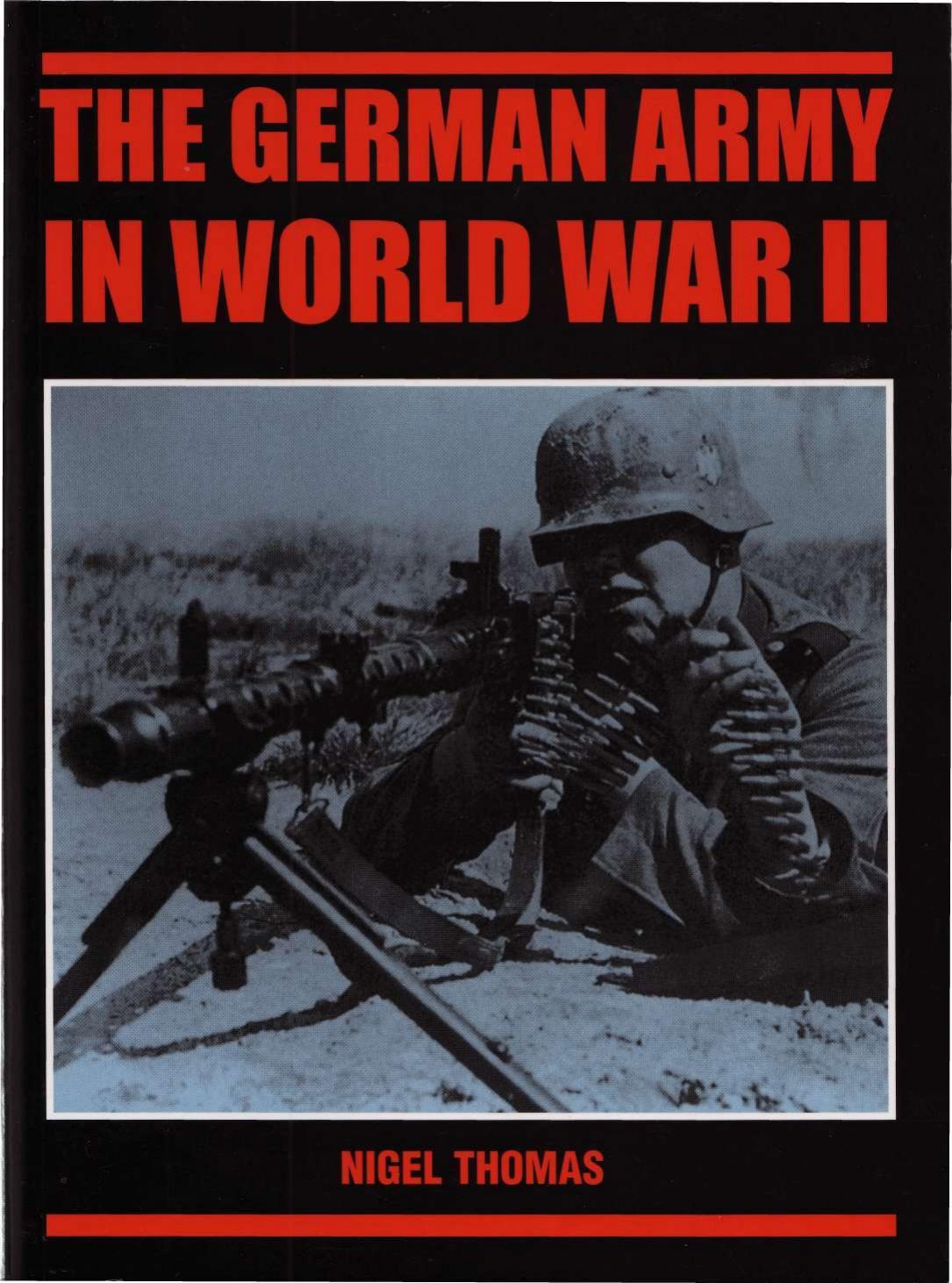 The German Army In World War Ii Nigel Thomas