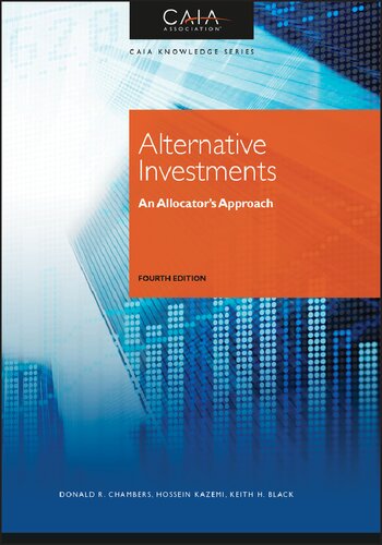 Alternative Investments An Allocators Approach 4th Edition Donald R Chambers