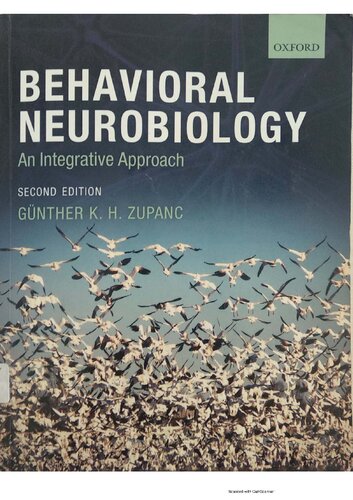 Behavioral Neurobiology An Integrative Approach 2nd Edition Gnther K H Zupanc