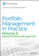 Portfolio Management In Practice Volume 3 Equity Portfolio Management Cfa Institute Investment Series 1st Edition Cfa Institute