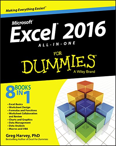 Excel 2016 Allinone For Dummies Greg Harvey
