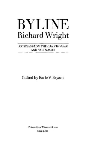Byline Articles From The Daily Worker And New Masses Wright