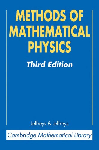 Methods Of Mathematical Physics 3rd Edition Harold Jeffreys Bertha Swirles