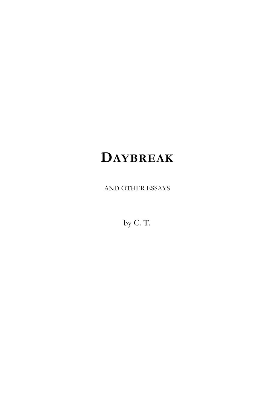 Daybreak C T