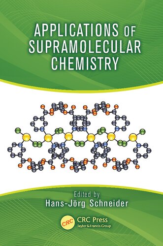Applications Of Supramolecular Chemistry 1st Edition Hansjrg Schneider Editor
