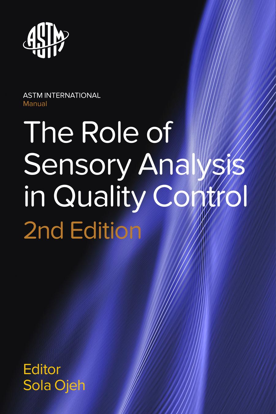 The Role Of Sensory Analysis In Quality Control 2nd Edition Olusola Ojeh