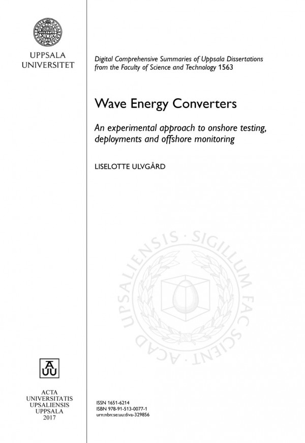 Wave Energy Converters An Experimental Approach To Onshore Testing Deployments And Offshore Monitoring Abdallah