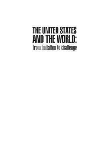 The United States And The World From Imitation To Challenge Andrzej Mania