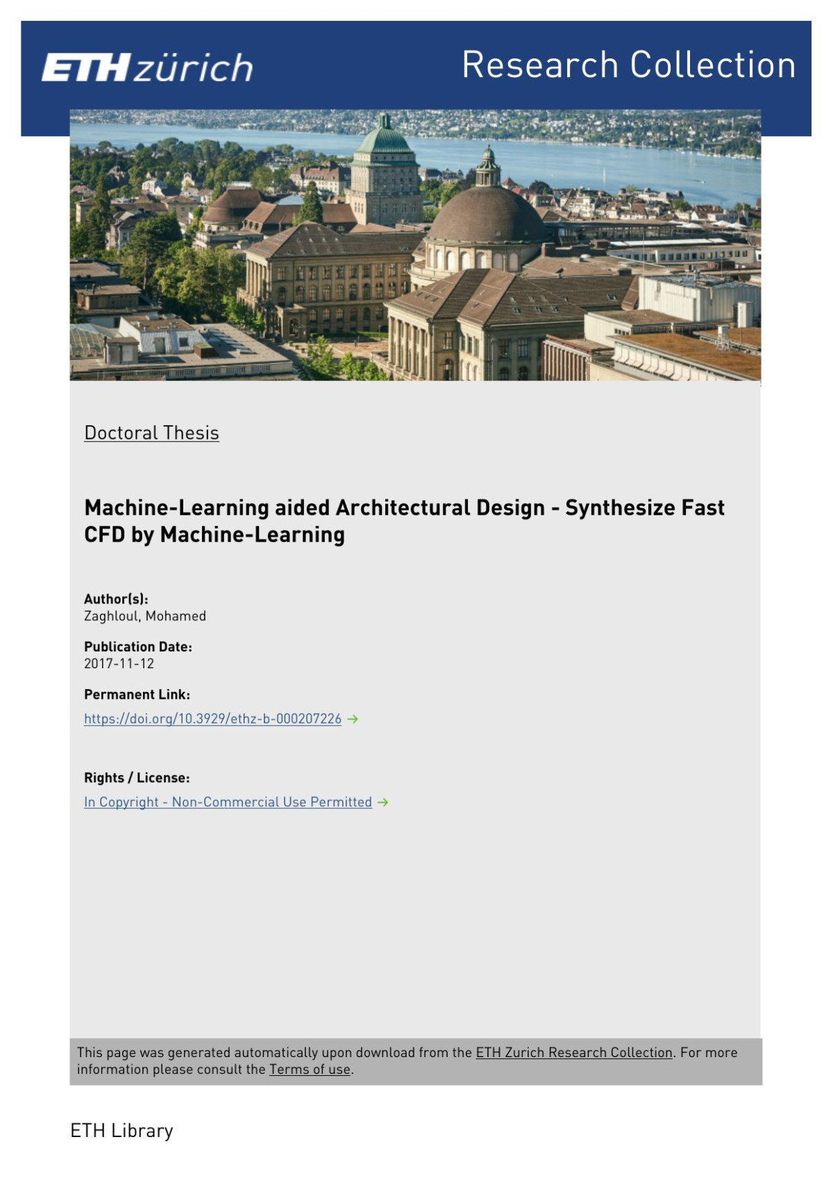 Machinelearning Aided Architectural Design Synthesize Fast Cfd By Machinelearning Zaghloul