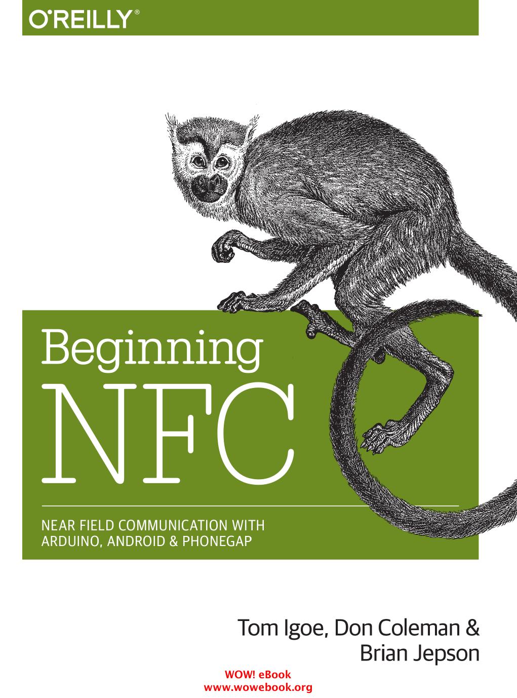 Beginning Nfc Tom Igoe Don Coleman Brian Jepson