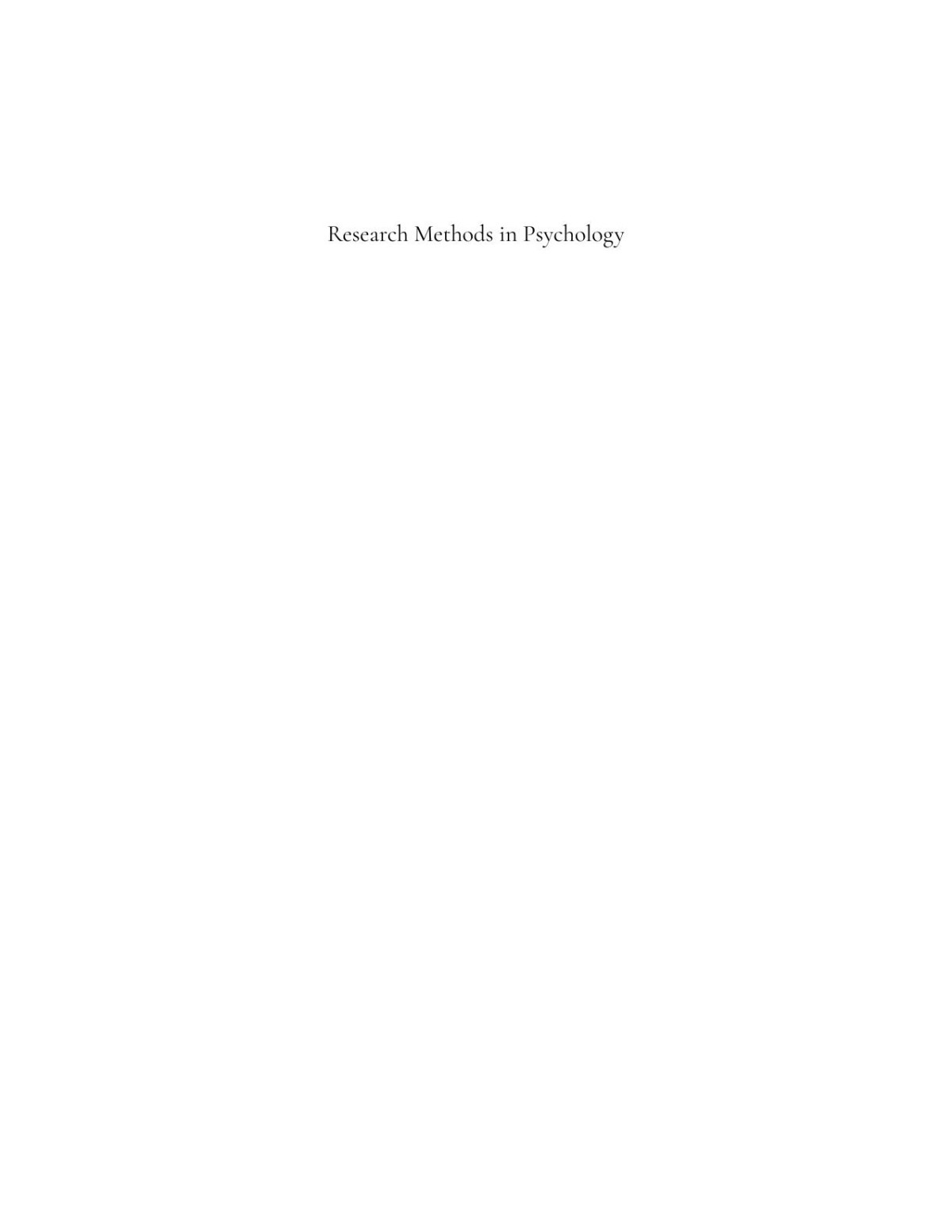 Research Methods In Psychology 4th Edition Rajiv S Jhangiani