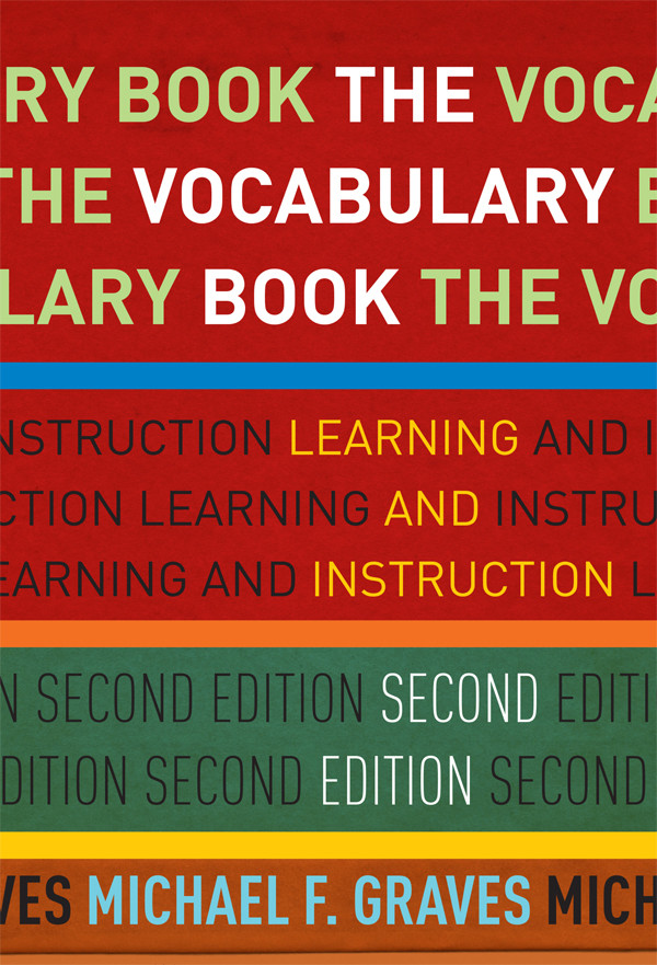 The Vocabulary Book Michael F Graves