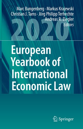 European Yearbook Of International Economic Law 2020 Marc Bungenberg
