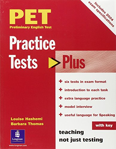 Pet Practice Tests Plus 1 L Hashemi B Thomas