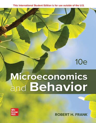 Ise Microeconomics And Behavior 10th Edition Robert H Frank