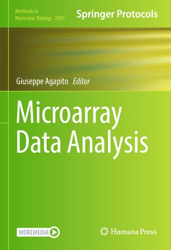 Microarray Data Analysis Giuseppe Agapito Editor