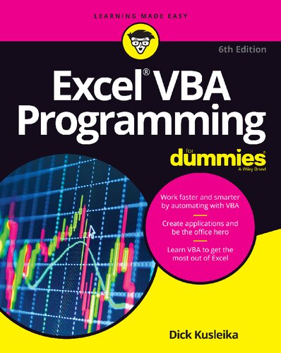 Excel Vba Programming For Dummies 6th Edition Michael Alexander