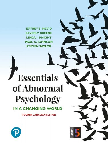 Essentials Of Abnormal Psychology In A Changing World 4th Canadian Edition Jeffrey S Nevid