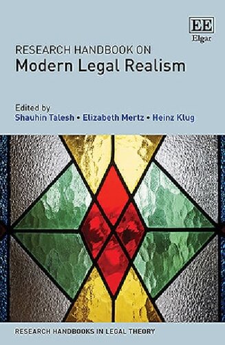 Research Handbook On Modern Legal Realism Shauhin Talesh Editor