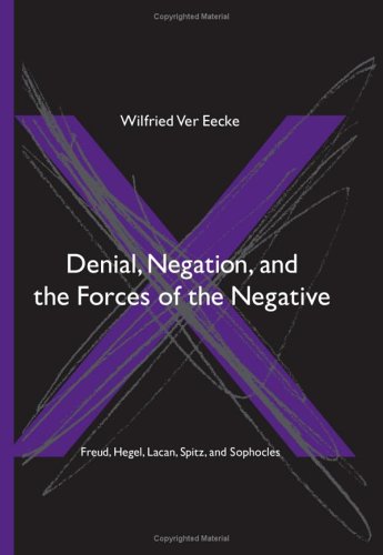 Denial Negation And The Forces Of The Negative Freud Hegel Lacan Spitz And Sophocles Wilfried Ver Eecke