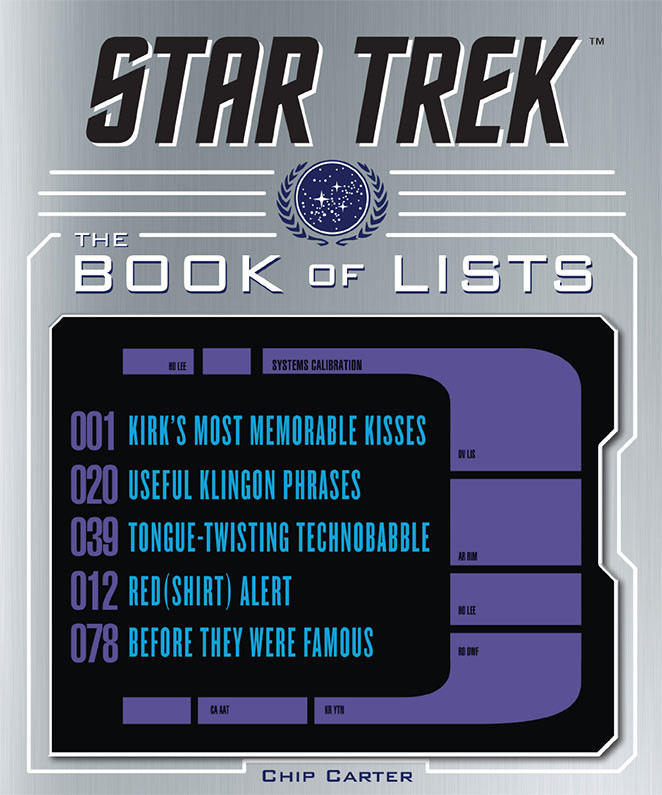 Star Trek The Book Of Lists Chip Carter