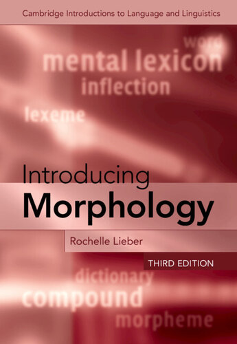 Introducing Morphology 3rd Edition Rochelle Lieber