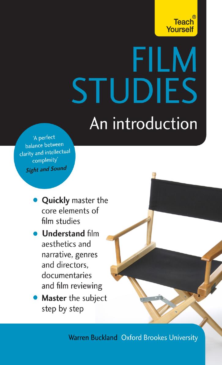 Film Studies An Introduction Warren Buckland