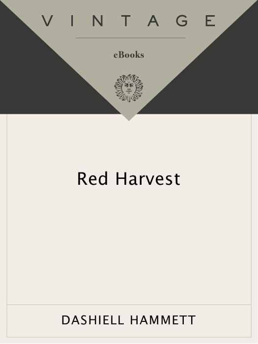 Red Harvest The Continental Op Book 1 Dashiell Hammett