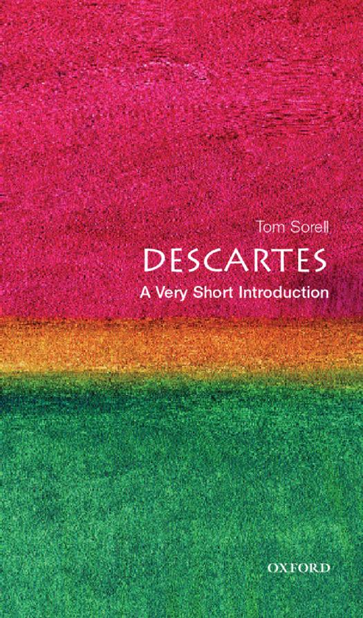 Descartes A Very Short Introduction New Ed Sorell Tom