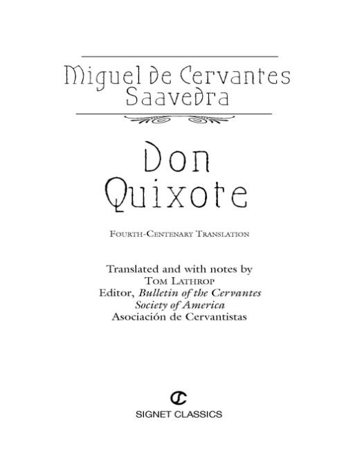 Don Quixote Miguel De Cervantes Saavedra