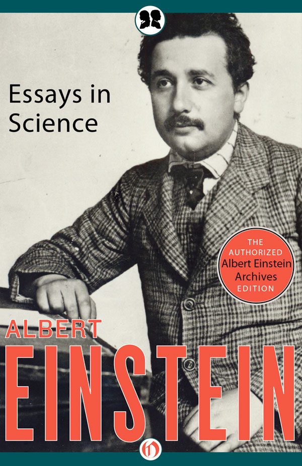 Essays In Science Albert Einstein
