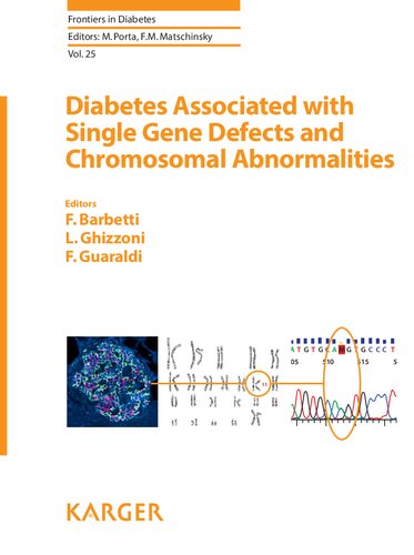 Diabetes Associated With Single Gene Defects And Chromosomal Abnormalities 1st Edition Fabrizio Barbetti