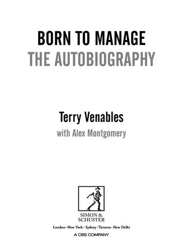 Born To Manage The Autobiography Terry Venables