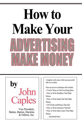 How To Make Your Advertising Make Money John Caples
