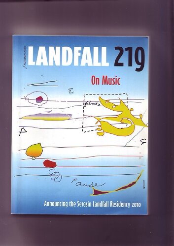 Landfall New Zealand Music Issue W Direen Editor