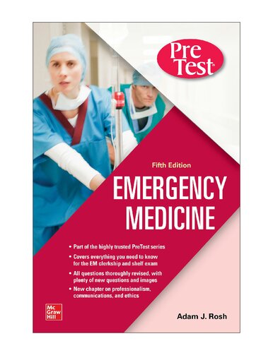 Emergency Medicine Pretest Fifth Edition 5th Edition Adam Rosh