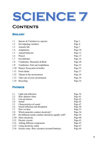 Science 7 Science Schoolbook For Grade 7 Students