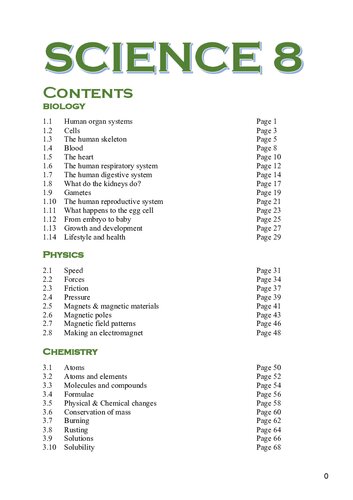 Science 8 Science Schoolbook For Grade 8 Students School Book