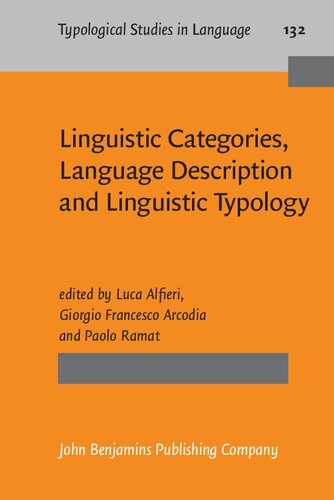 Linguistic Categories Language Description And Linguistic Typology Luca Alfieri