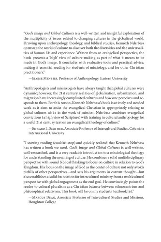 Gods Image And Global Cultures Integrating Faith And Culture In The Twentyfirst Century Kenneth Nehrbass