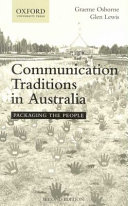 Communication Traditions In Australia Packaging The People Graeme Osborne