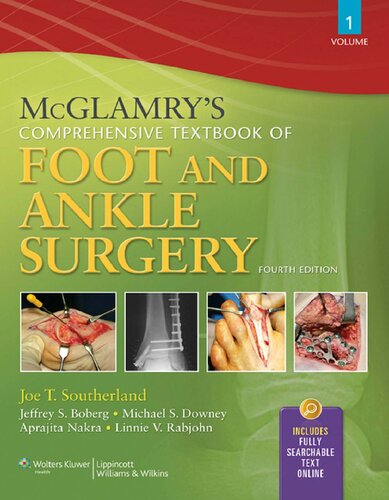 Mcglamrys Comprehensive Textbook Of Foot And Ankle Surgery 4th Edition Joe T Southerland