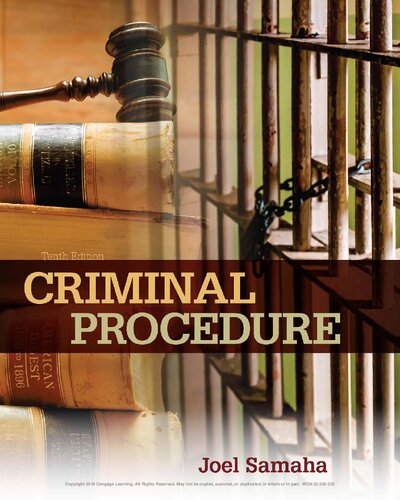 Criminal Procedure Tenth Edition 10th Edition Joel Samaha