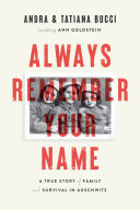 Always Remember Your Name A True Story Of Family And Survival In Auschwitz Andra Bucci