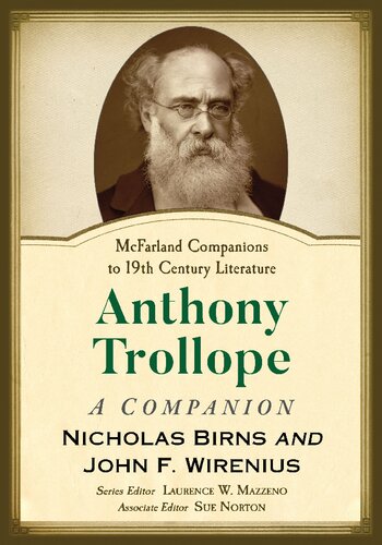 Anthony Trollope A Companion Nicholas Birns John F Wirenius