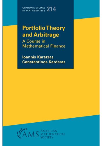 Portfolio Theory And Arbitrage A Course In Mathematical Finance Ioannis Karatzas