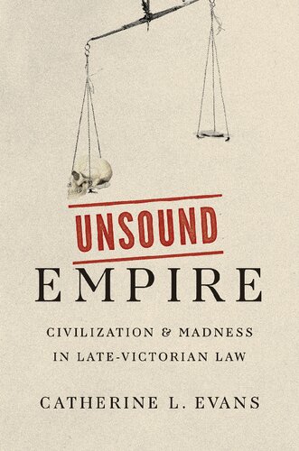 Unsound Empire Civilization And Madness In Latevictorian Law Catherine L Evans