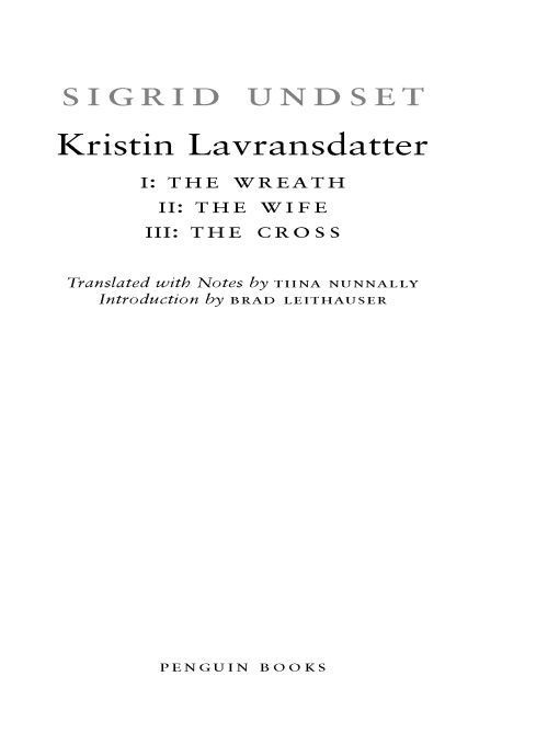 Kristin Lavransdatter Penguin Classics Deluxe Edition Sigrid Undset
