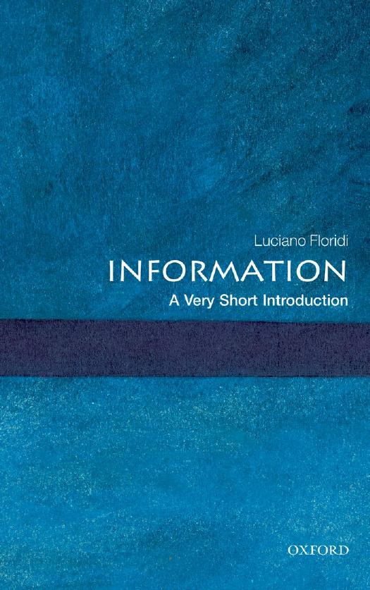 Information A Very Short Introduction Illustrated Floridi Luciano
